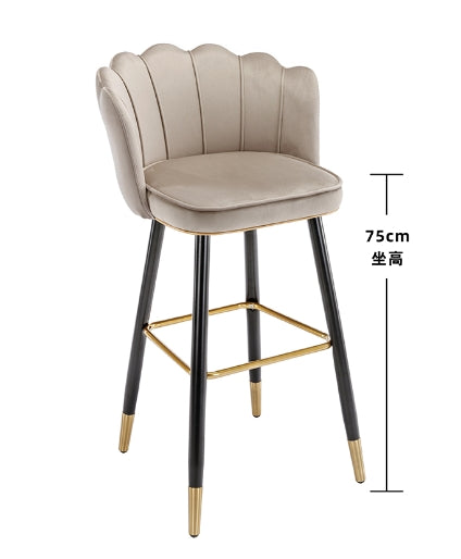 Silla Търговия на едро Кафява Pu кожа Бар стол Бар Counter Stool Столове с подложка за крака Модерни мебели Ресторантски мебели по избор