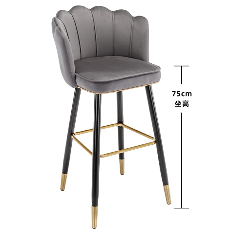 Silla Търговия на едро Кафява Pu кожа Бар стол Бар Counter Stool Столове с подложка за крака Модерни мебели Ресторантски мебели по избор