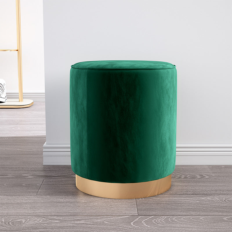 Модерен интериор Velvet Pouf Марокански Footstool Velvet Fabric Padded Footrest Ottoman