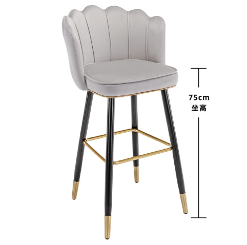 Silla Търговия на едро Кафява Pu кожа Бар стол Бар Counter Stool Столове с подложка за крака Модерни мебели Ресторантски мебели по избор