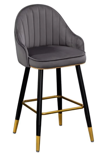 Silla Търговия на едро Кафява Pu кожа Бар стол Бар Counter Stool Столове с подложка за крака Модерни мебели Ресторантски мебели по избор